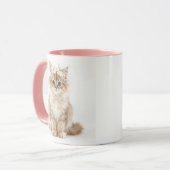 Mug "Mug de chats Fluffy Flower Crown" (Devant gauche)