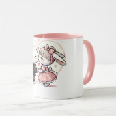 Mug 😊 "Mug de la Saint-Valentin" 😊 (Devant droit)