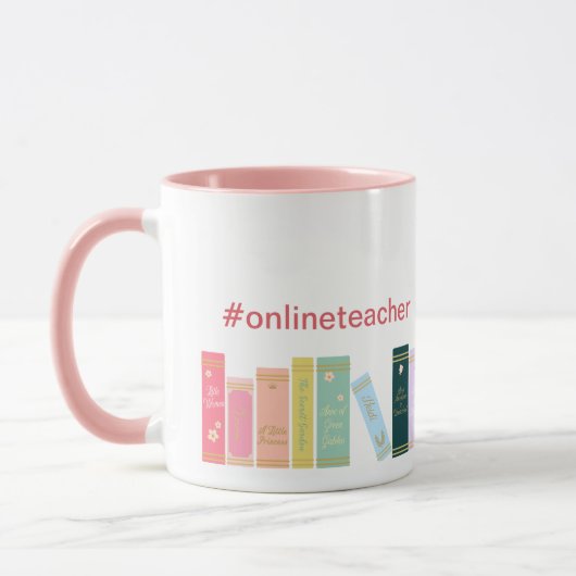 Mug #Mug de l'enseignant en ligne. (Gauche)