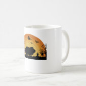 Mug "Mug de lune de porc d'Halloween en Guinée - Coût  (Devant droit)