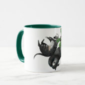 Mug Mug| Deux chats mentent avec un plante (Devant gauche)