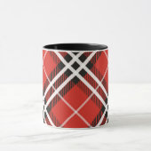 Mug Mug-deux ton-rouge et noir plaid (Centre)
