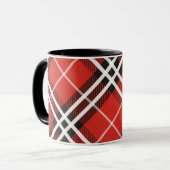 Mug Mug-deux ton-rouge et noir plaid (Devant gauche)
