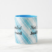 Mug Mug-Deux Tone-Ciel Bleu Plaid-Pas Gâché Juste (Centre)