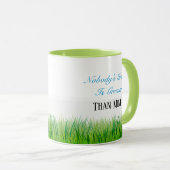Mug Mug-Deux Tone-L'herbe de personne est plus verte q (Devant droit)
