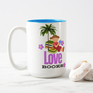 Mug Mug Deux Tons Mug Love books
