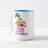 Mug Mug Deux Tons Mug Love books (Devant gauche)
