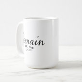Mug Mug: Écriture - Reste Jn 15:5 (Devant gauche)