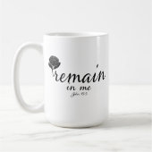 Mug Mug: Écriture - Reste Jn 15:5 (Gauche)