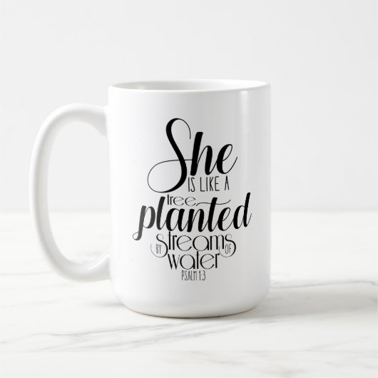 Mug Mug-Elle est comme un arbre (Gauche)