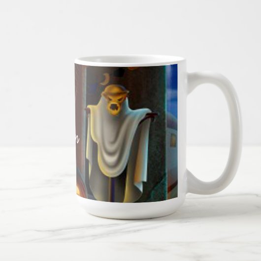 Mug Mug/Fantôme d'Halloween et Citrouilles (Droite)
