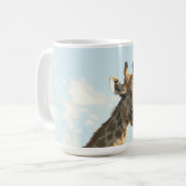 Mug Mug, girafe, "Je suis prête pour mon gros plan" (Devant gauche)