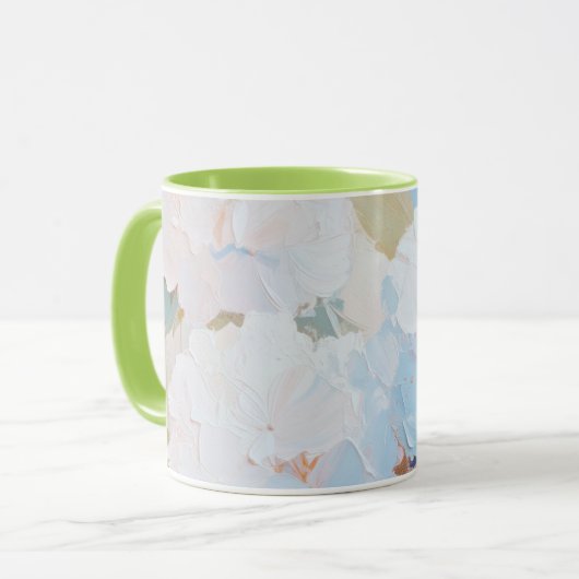 Mug Mug, Hydrangea Aquarelle Abstraite Image (Devant gauche)