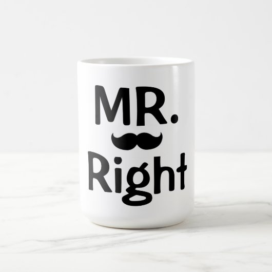 Mug Mug/Mr juste avec la moustache (Centre)