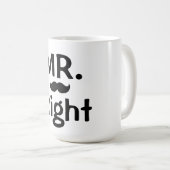 Mug Mug/Mr juste avec la moustache (Devant droit)