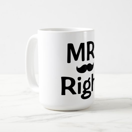 Mug Mug/Mr juste avec la moustache (Devant gauche)