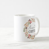 Mug, Mug Nom Personnalisé, Floral-7 (Devant droit)