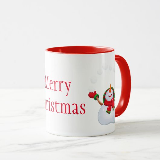 Mug Mug-Snowman de Noël (Devant droit)