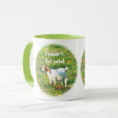 Mug Mug"Stubborn But Cute" (Photo Chèvre) (Devant gauche)