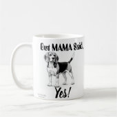 Mug Mug/typographie beagle (Gauche)