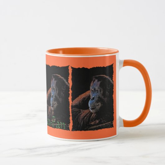 Mug Mug, une militante de la faune de l'Orangutan fémi (Droite)