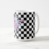 Mug Mug/Zèbre et À damiers (Devant droit)