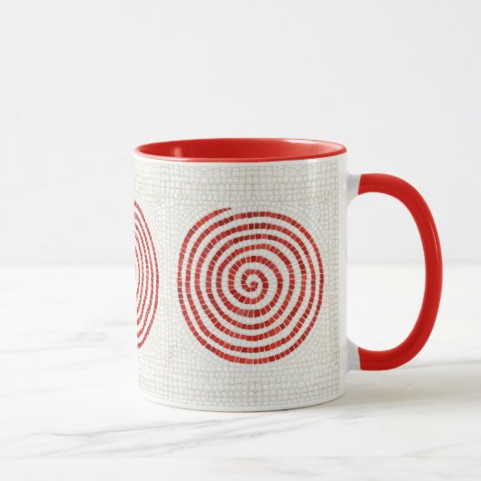 Mug Muge PINWHEEL MOSAIC Rouge Combo (Droite)