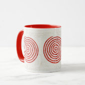 Mug Muge PINWHEEL MOSAIC Rouge Combo (Devant gauche)