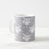 Mug Mugg med julgranskulor, grå (Devant gauche)