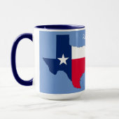 Mug Mugge Rouge Blanc & Bleu Fierté du Texas (Gauche)