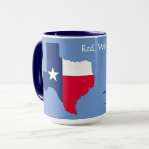 Mug Mugge Rouge Blanc & Bleu Fierté du Texas