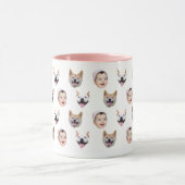 Mug Mugue à visage personnalisé avec photos de bébé (Centre)