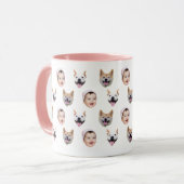 Mug Mugue à visage personnalisé avec photos de bébé (Devant gauche)