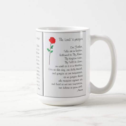 MUG MUGUE AVEC LE NOTRE PÈRE (Droite)