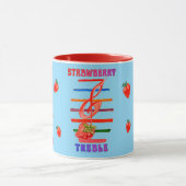 MUG MUGUE AVEC NOTE DE MUSIQUE À LA FRAISE (Centre)