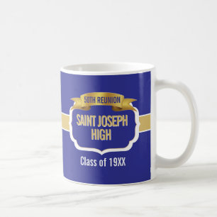 Mug Mugue Cadeau Bleu Personnalisé pour les 50 ans de