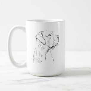 Mug Mugue Calme Labrador Retriever, Art Minimaliste
