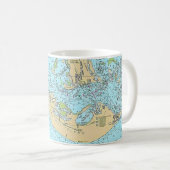 Mug Mugue carte nautique de Floride - Sanibel Captiva (Devant droit)