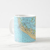 Mug Mugue carte nautique de Floride - Sanibel Captiva (Devant gauche)