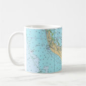Mug Mugue carte nautique de Floride - Sanibel Captiva (Gauche)
