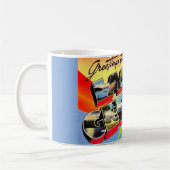 Mug Mugue Carte Postale Rétro du Lac George (Gauche)