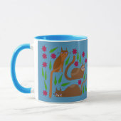 MUG MUGUE CHAT MIGNON BLEU (Gauche)