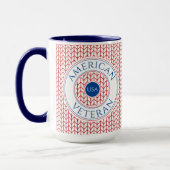 Mug Mugue Combiné Navy Grand Format pour VÉTÉRAN AMÉRI (Gauche)