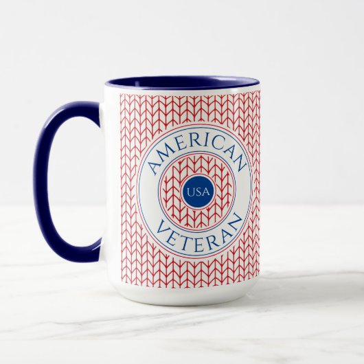 Mug Mugue Combiné Navy Grand Format pour VÉTÉRAN AMÉRI (Gauche)