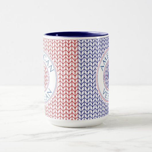 Mug Mugue Combiné Navy Grand Format pour VÉTÉRAN AMÉRI (Centre)