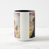 Mug Mugue d'art fantastique de sorcière d'Halloween (Centre)