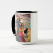 Mug Mugue d'art fantastique de sorcière d'Halloween (Devant gauche)