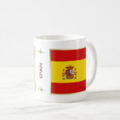 Mug Mugue Drapeau + Carte d'Espagne (Devant droit)