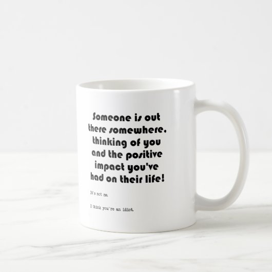 Mug Mugue drôle pour penser à toi (Droite)