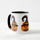Mug Mugue Jack-o-Lantern d'Halloween/automne (Devant gauche)